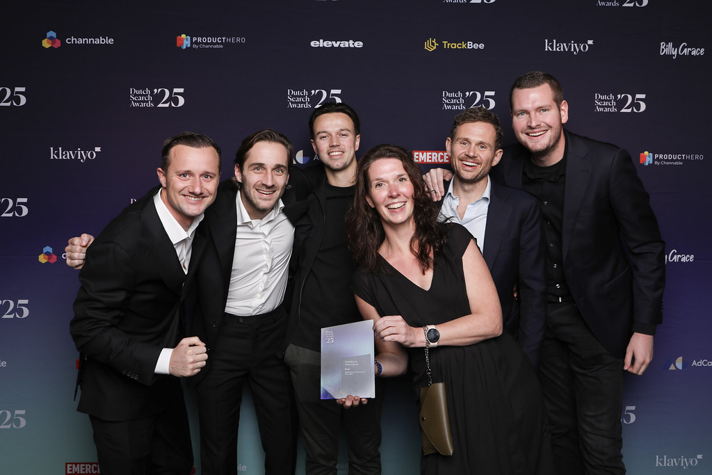 Het team van YourFellow op de Dutch Search Awards 2025